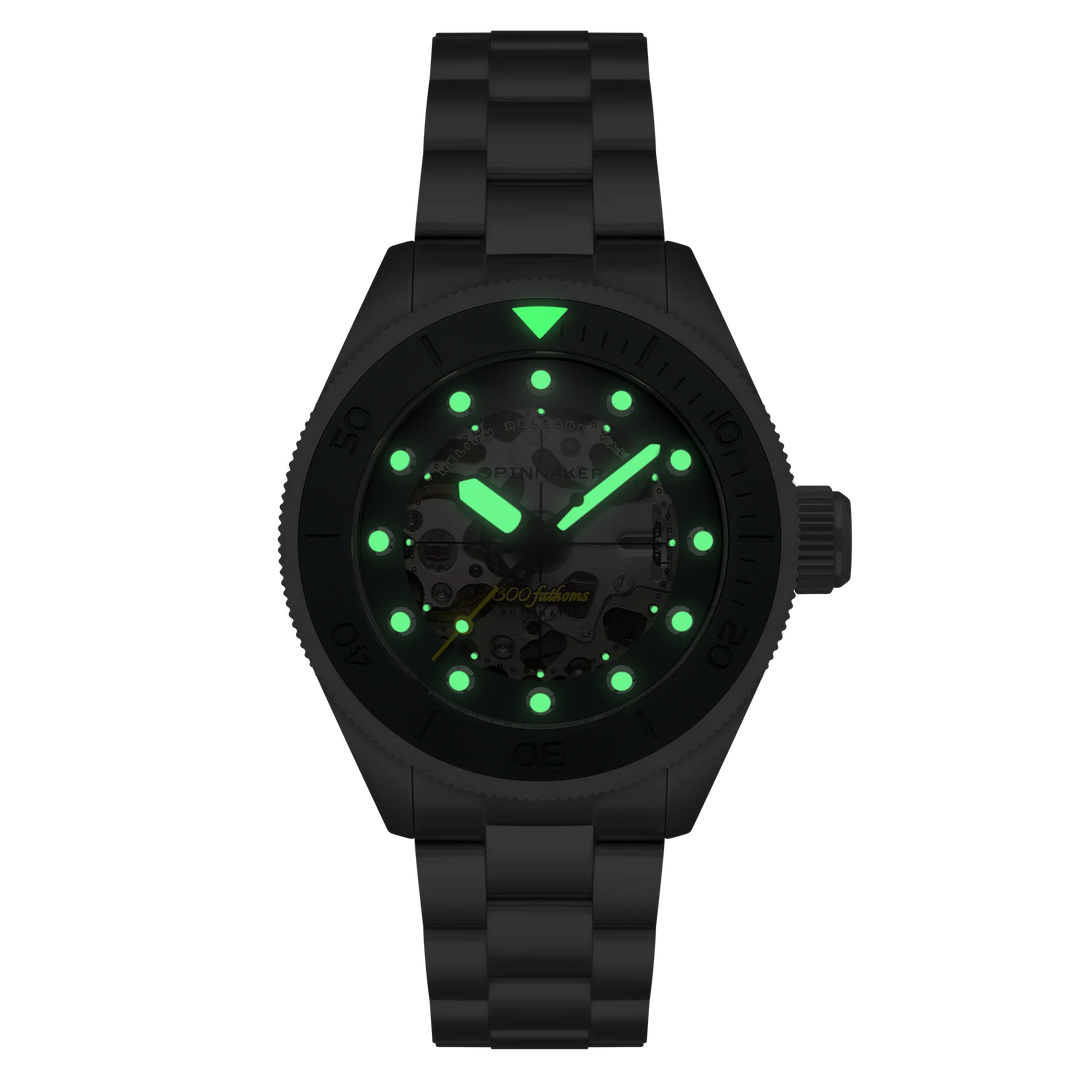 SKELETON MIST GREEN – Spinnaker Watches Brasil